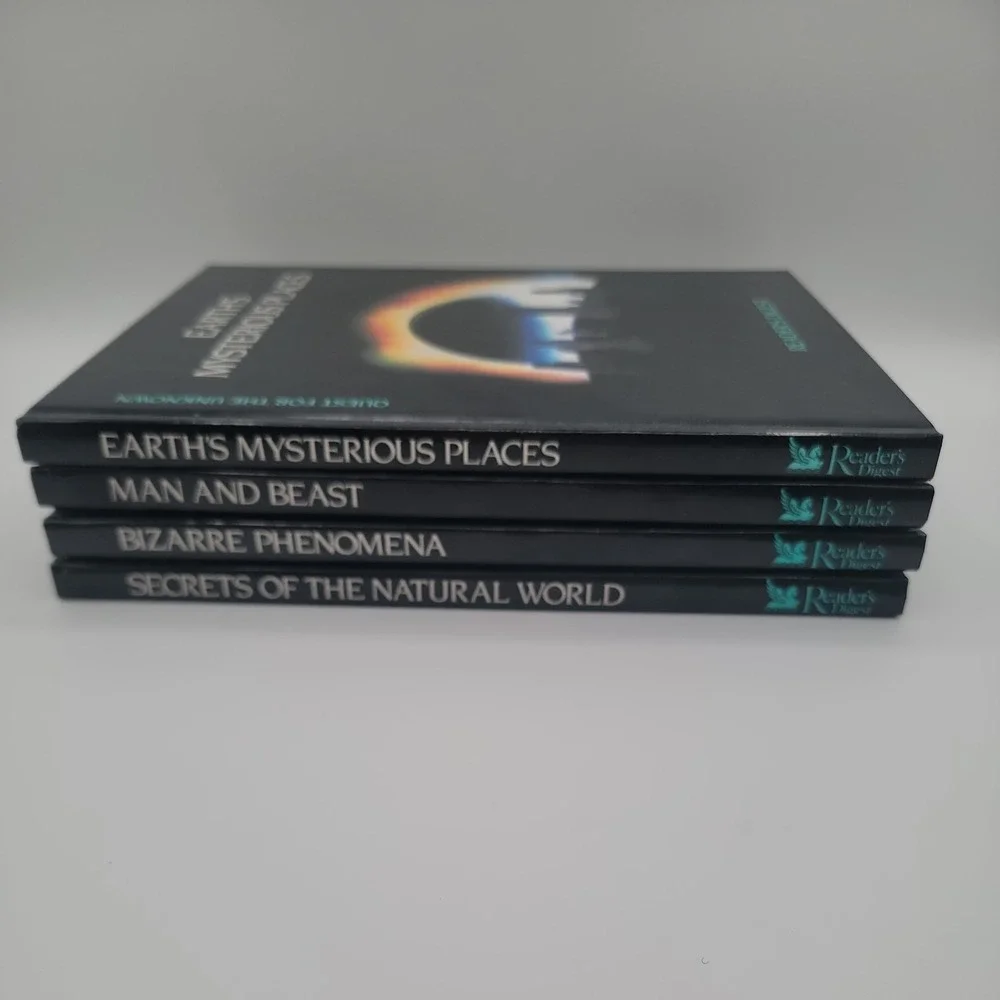Reader's Digest Quest for the Unknown Hardcover 4 Book Set Bizarre Phenomena EXC